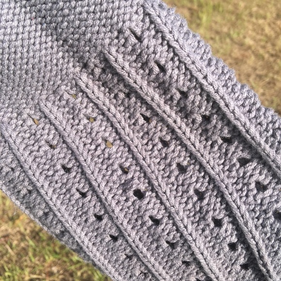 Classic Elements Gray Knit Sweater Cardigan Sz M - Picture 2 of 7